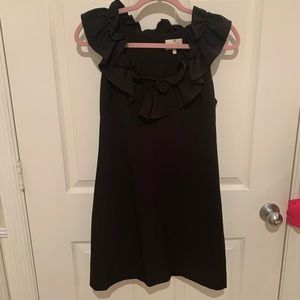 Black Milly Sadie Ruffle Dress